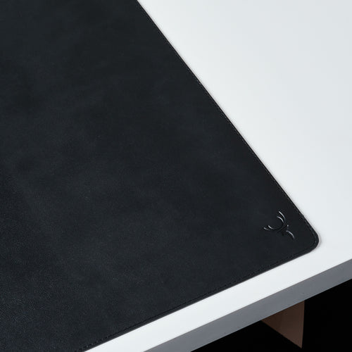 Black Leather Desk Mat