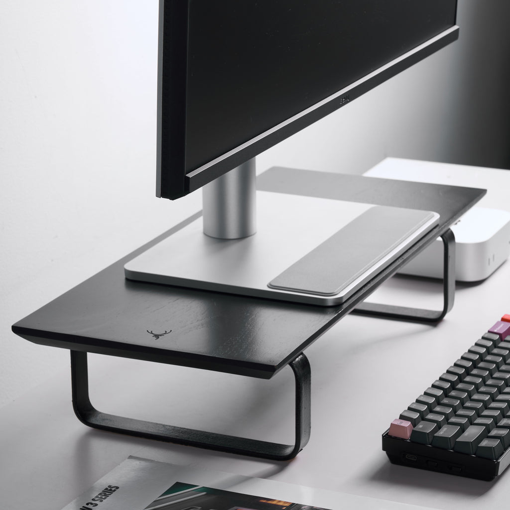 Black Monitor Stand Riser