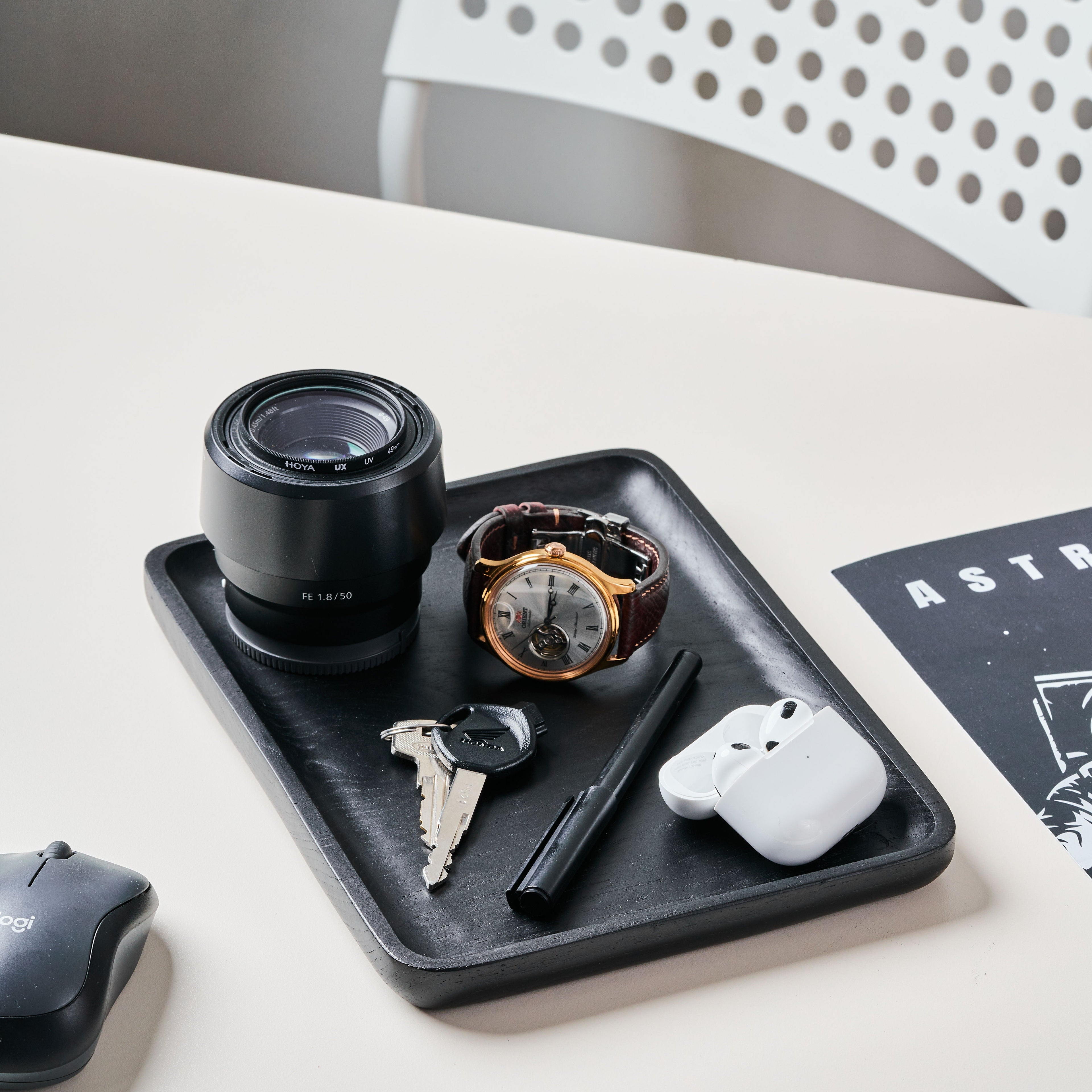 Black Valet Tray