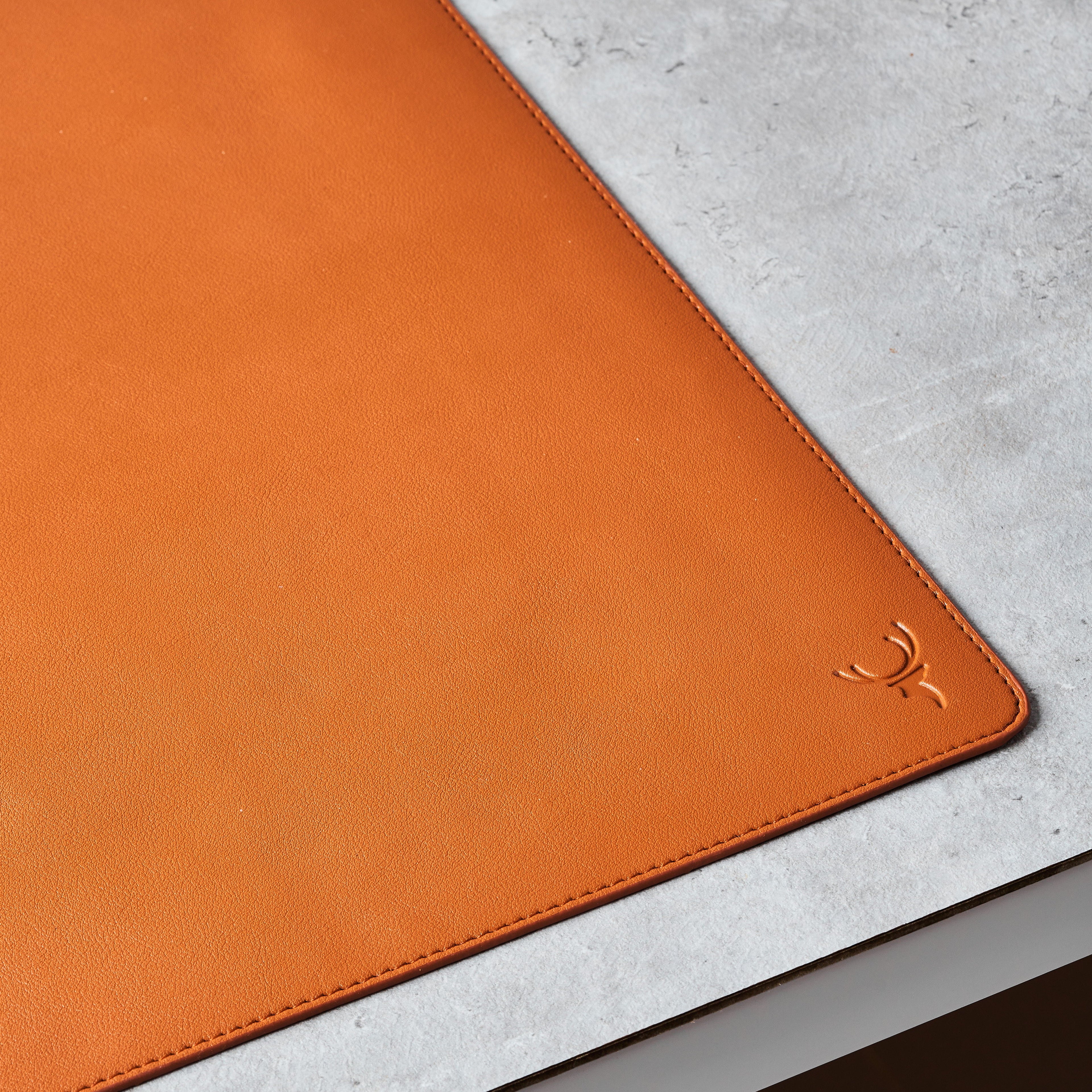 Brown Leather Desk Mat