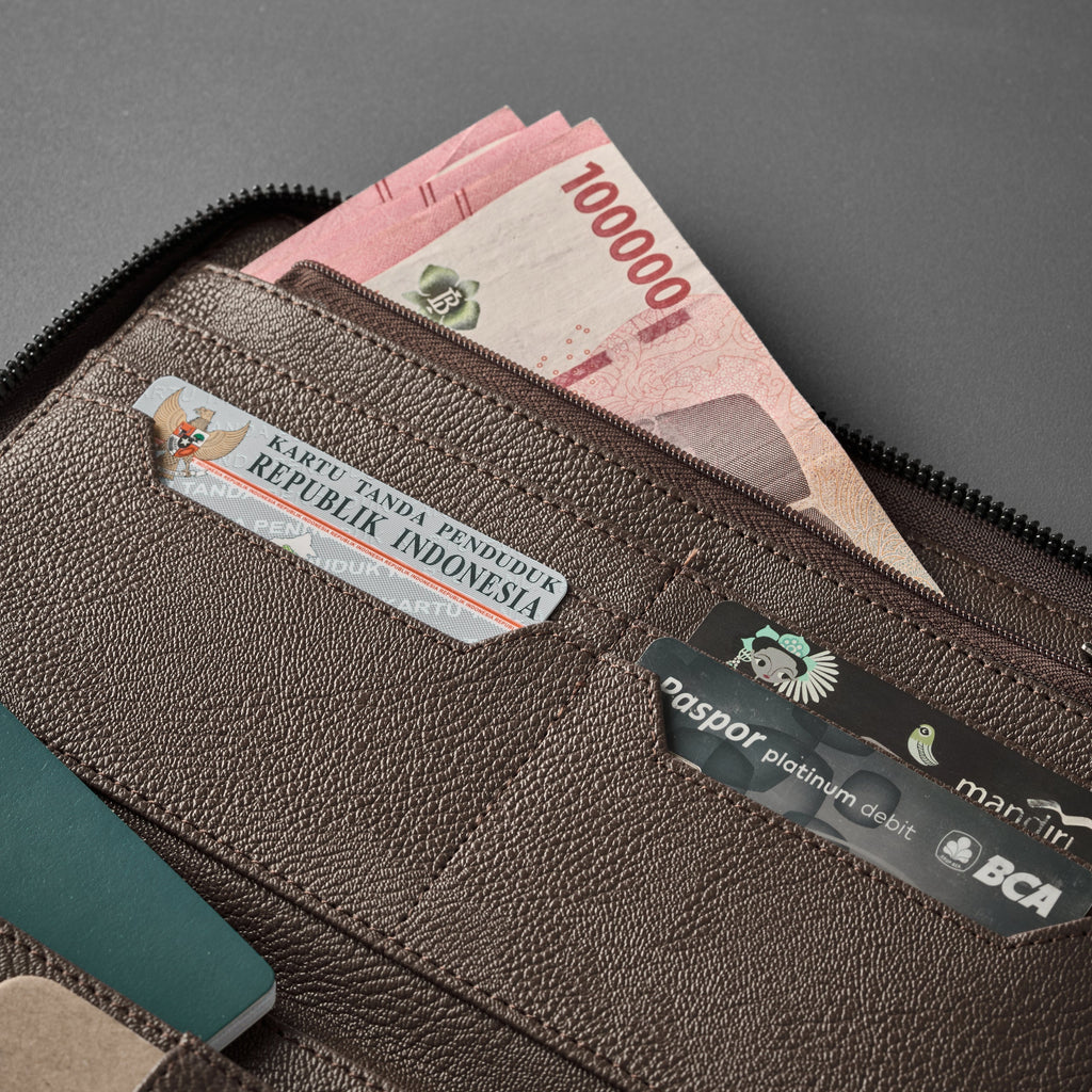 Brown Passport Wallet