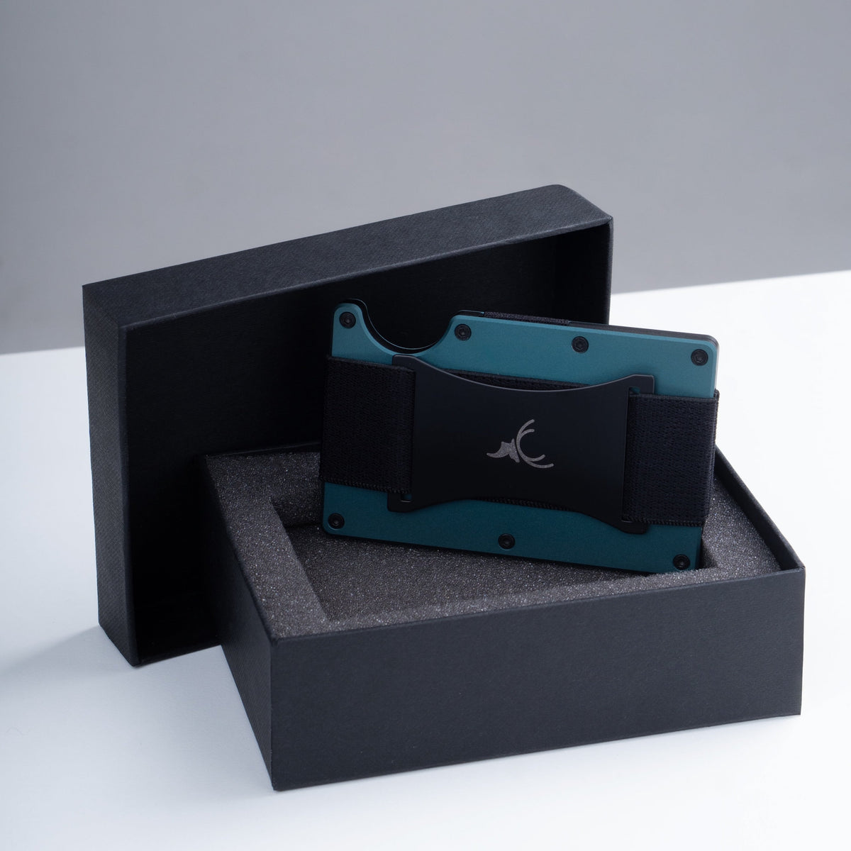 Forest Green Slim Metal Card Wallet