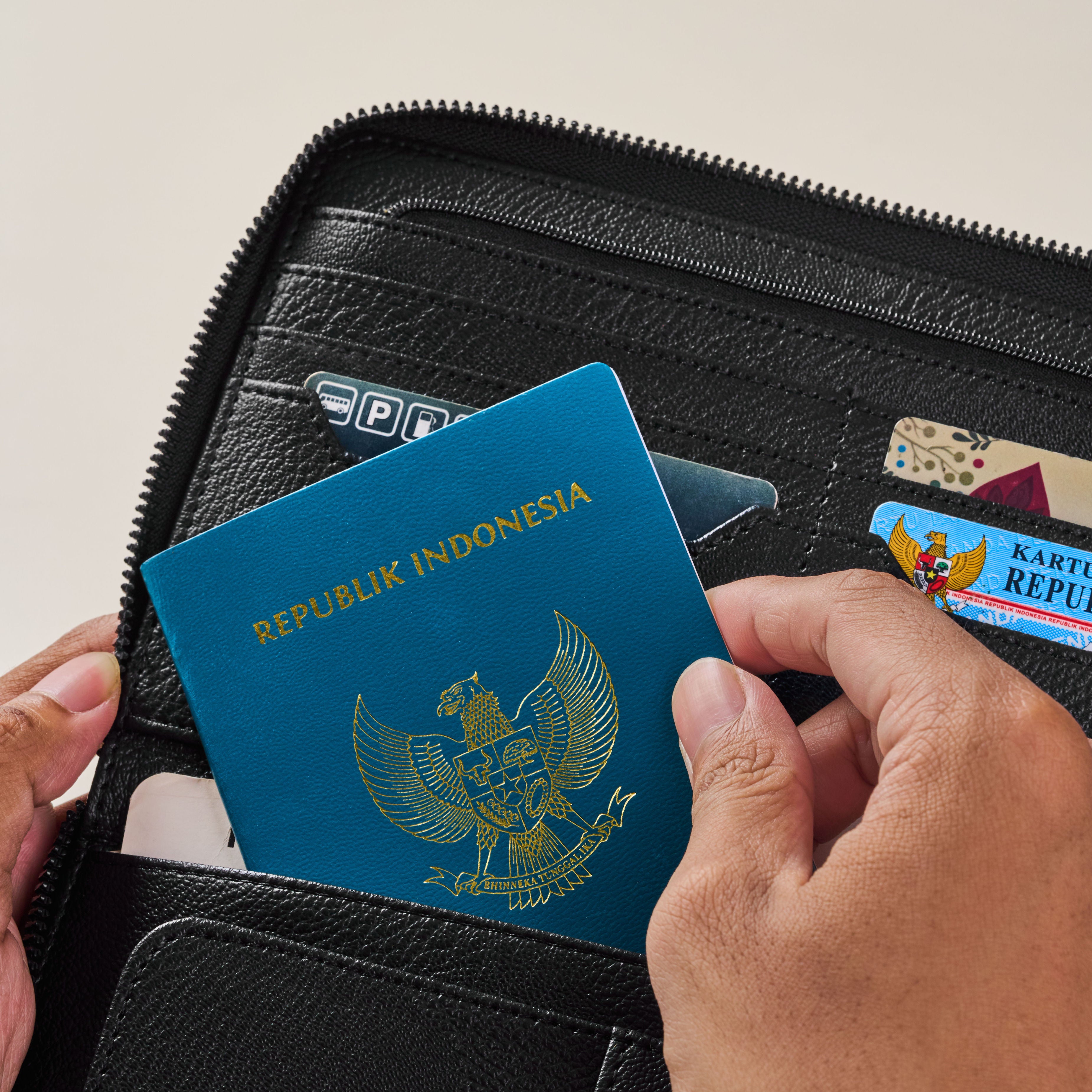 Black Passport Wallet