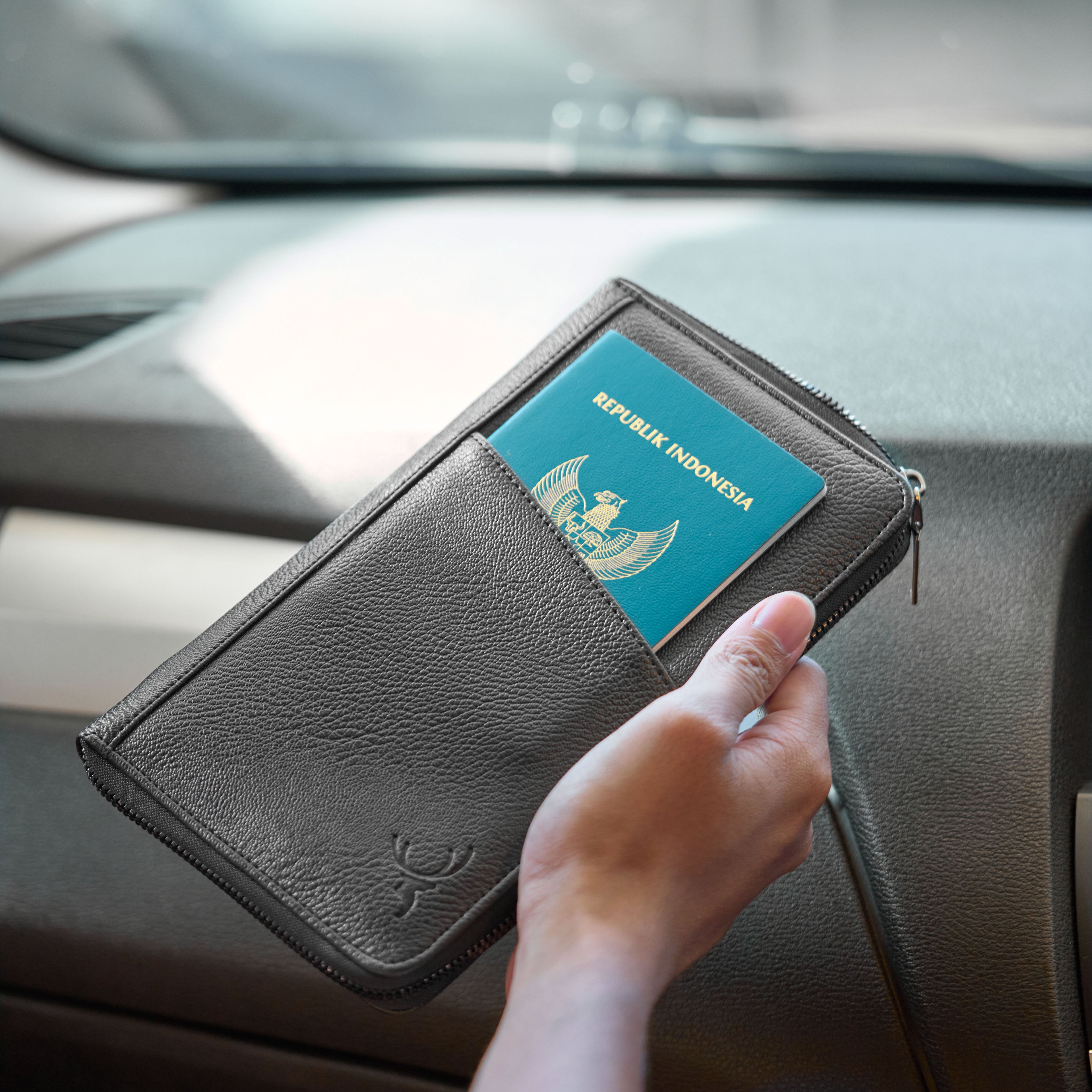 Black Passport Wallet