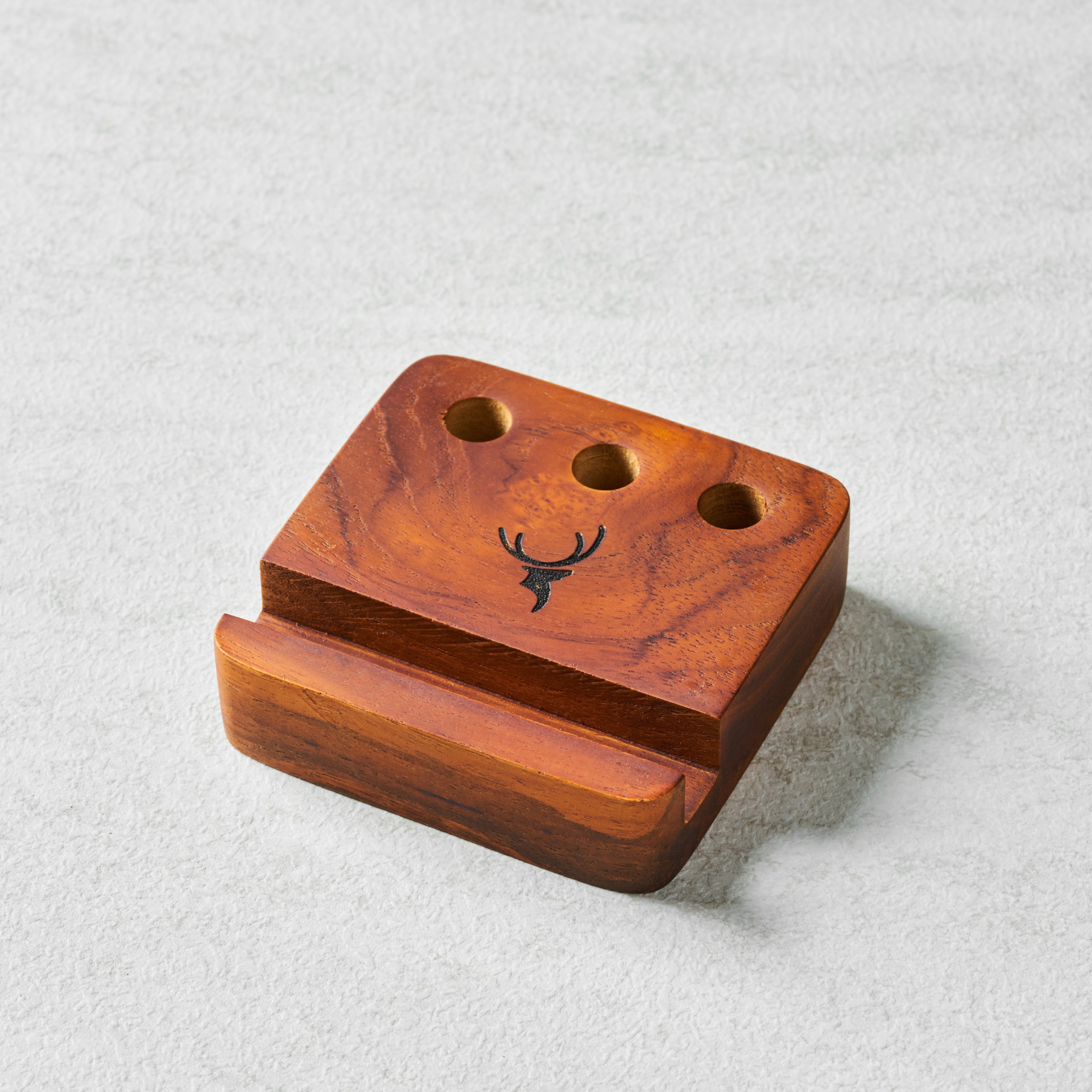 Walnut Pen and Phone Stand