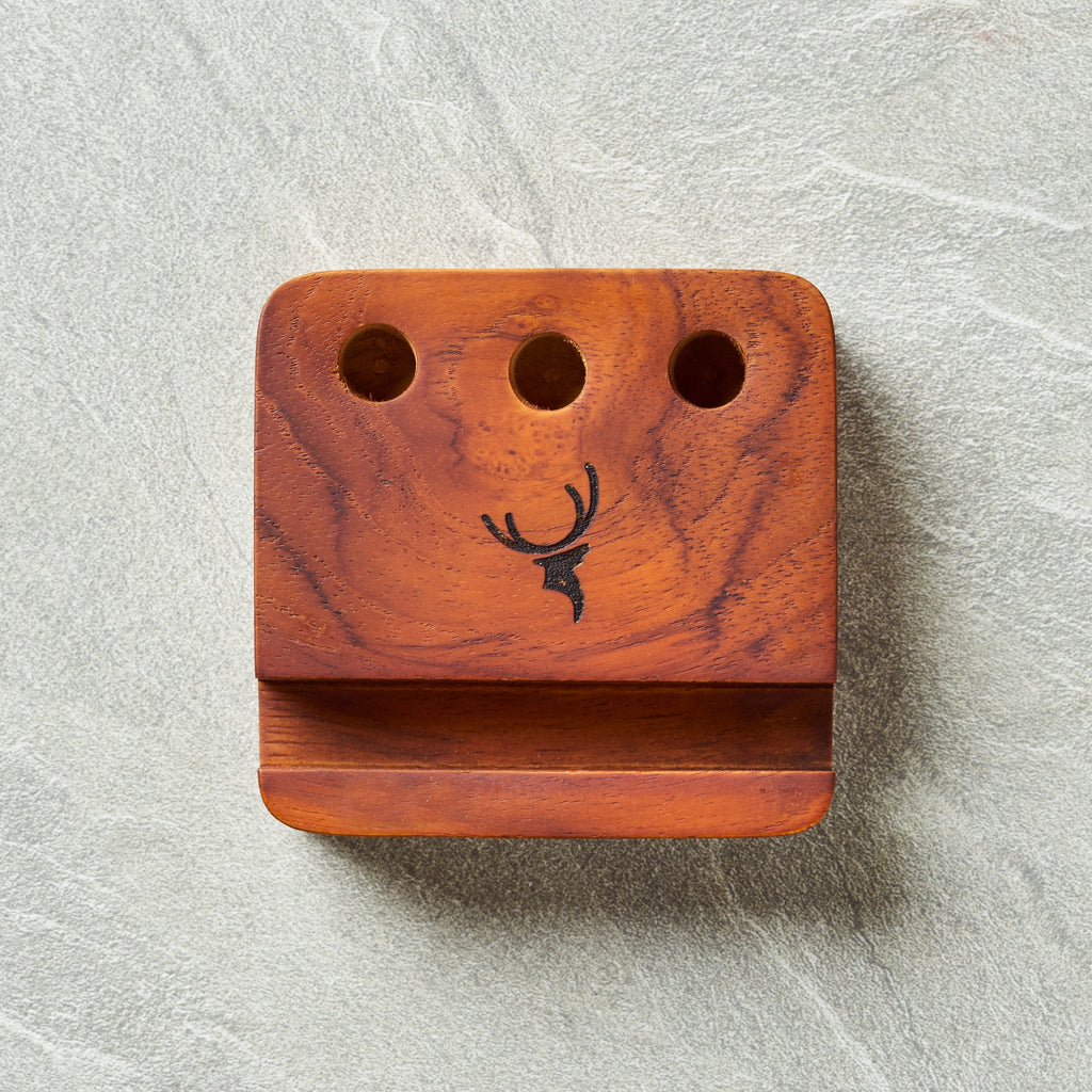 Walnut Pen and Phone Stand