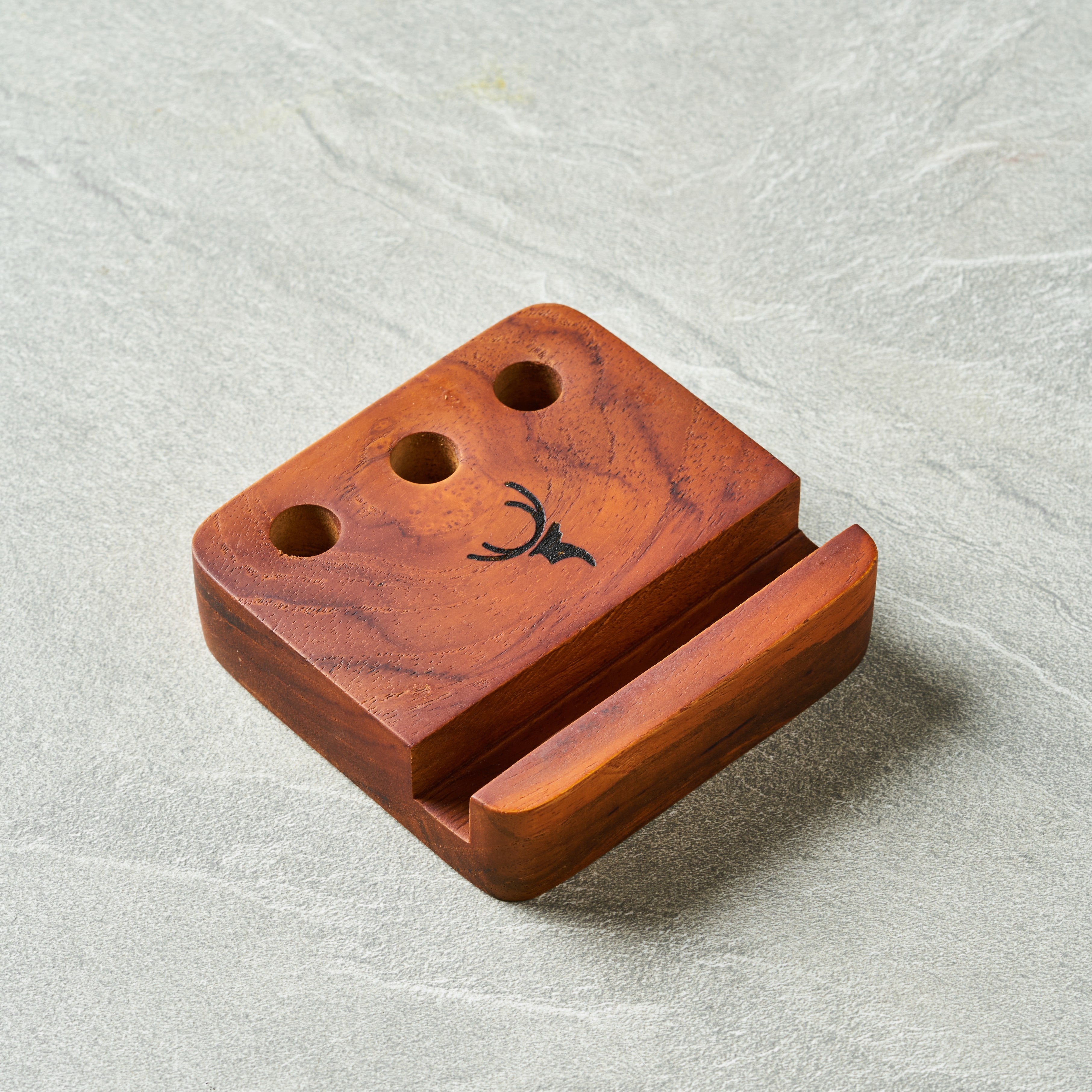 Walnut Pen and Phone Stand