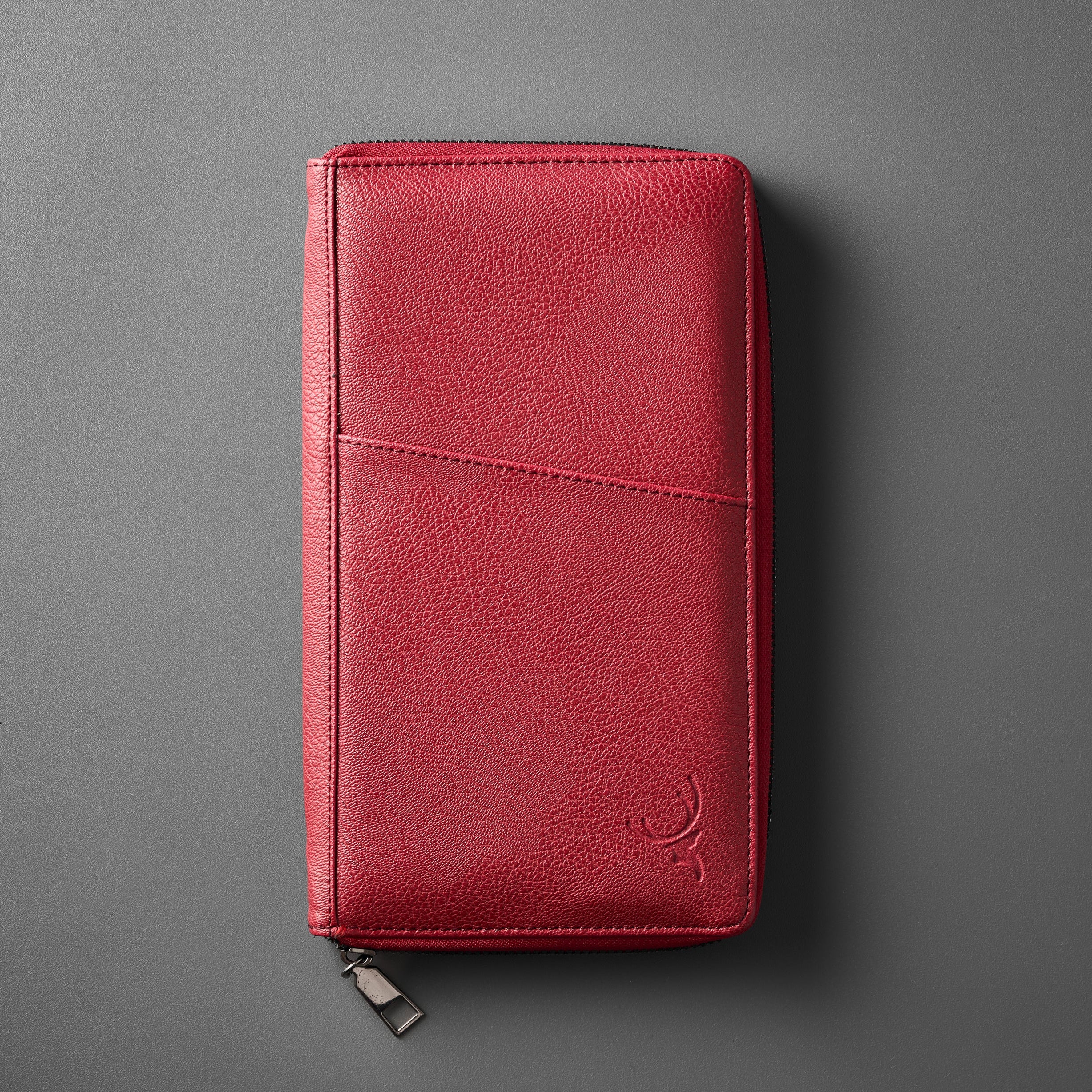 Crimson Red Passport Wallet