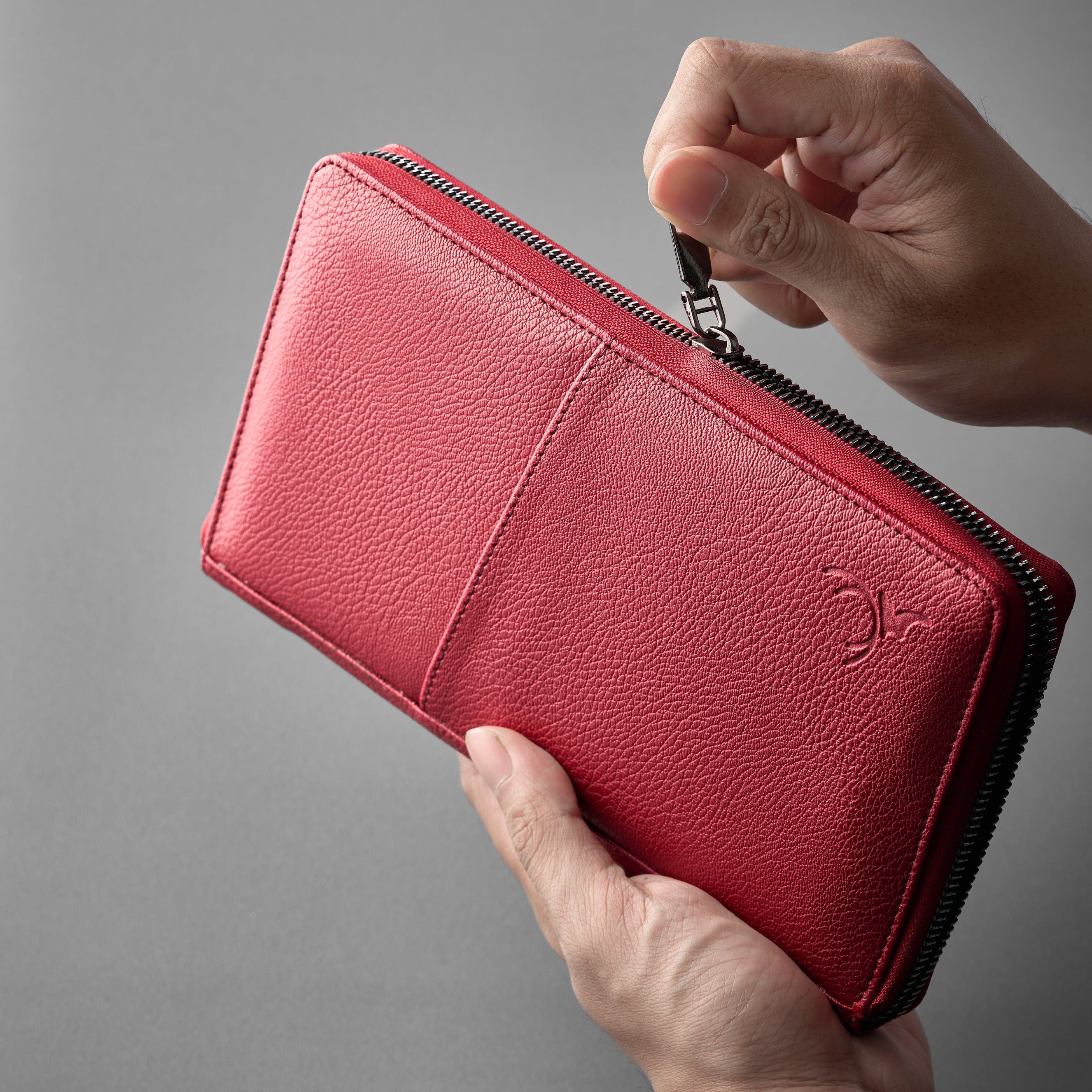 Crimson Red Passport Wallet